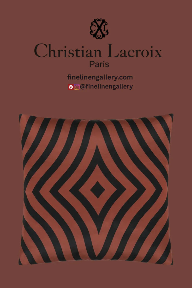 Mila Tomate Decorative Pillow - Palais Royal Linen Gallery