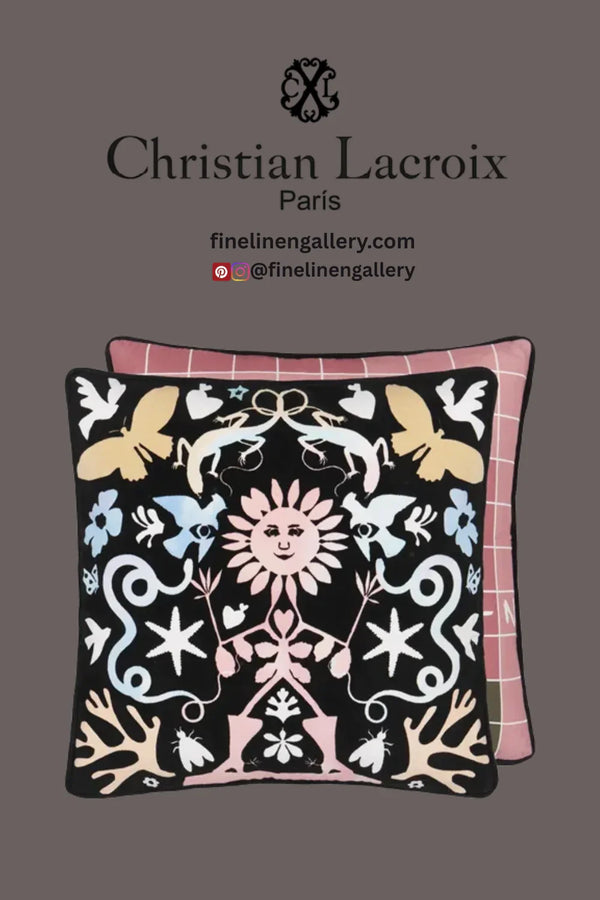 Reve De Papier Jais Decorative Pillow