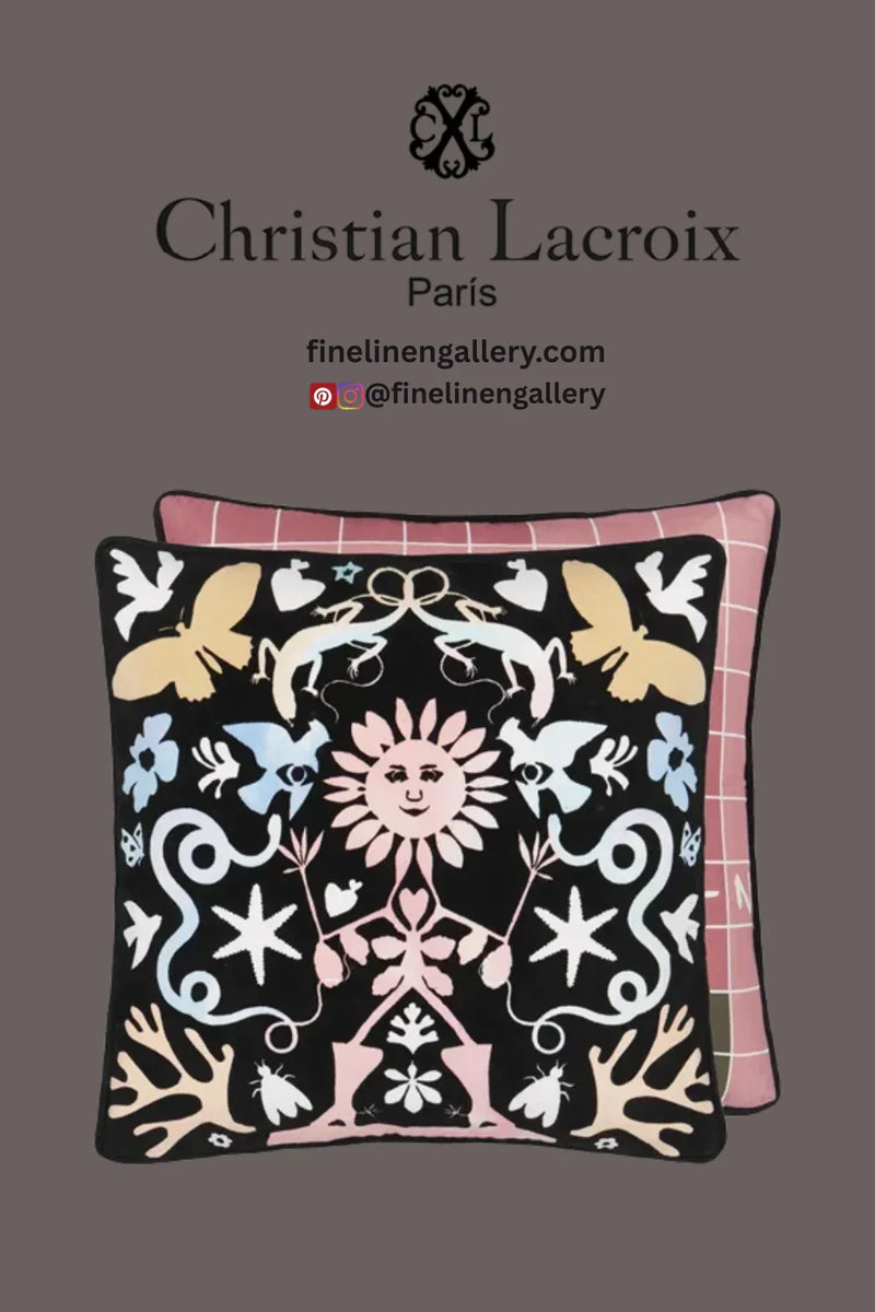 Reve De Papier Jais Decorative Pillow