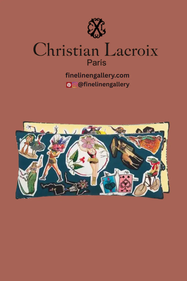 Circus Multicolore Decorative Pillow - Palais Royal Linen Gallery