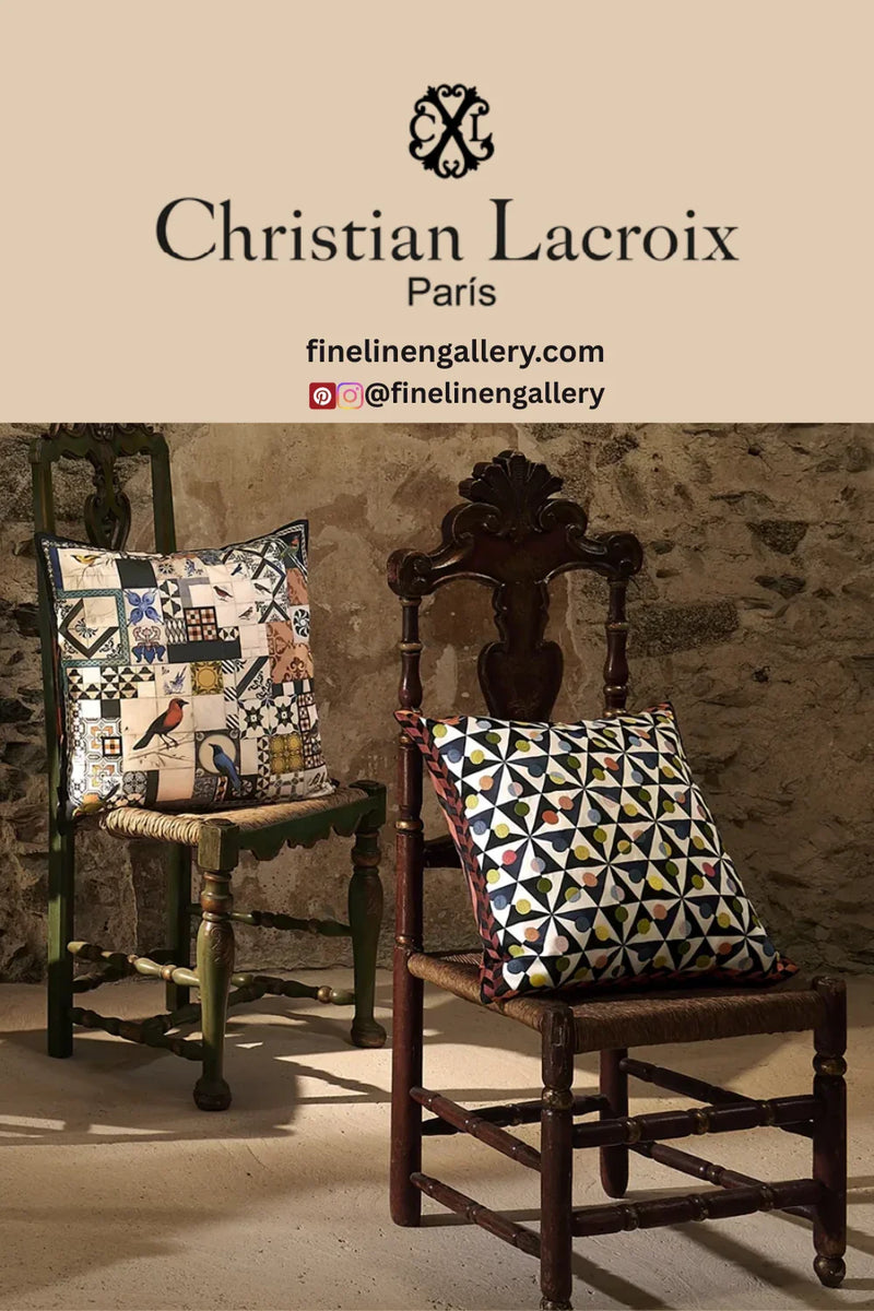 Mila Tomate Decorative Pillow - Palais Royal Linen Gallery