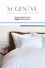 St. Geneve Capri Classic duvet cover featuring a stylish, lightweight design with a neutral color palette and elegant pattern.