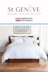 St. Geneve Capri Classic duvet cover featuring a stylish, patterned design in soft, neutral tones for a cozy bedroom look.