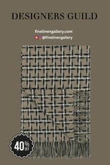 Clarendon Natural Throw - Palais Royal Linen Gallery