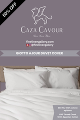 GIOTTO AJOUR SATEEN DUVET COVER 650 Thread Count