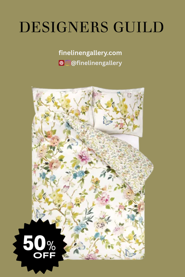 FIORE D'ACQUA PEONY DUVET COVER