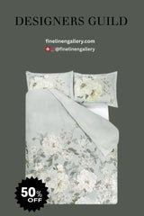 FLEURS BLANCHE PLATINUM DUVET - Palais Royal Linen Gallery