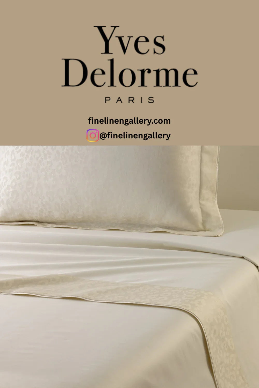 Leopard Yves Delorme | Palais Royal Linen Gallery