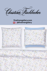 Florina flat sheet by Palais Royal Linen Gallery showcasing soft, crisp white cotton bedding for a comfortable sleep.