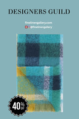 Fontaine Cobalt Throw - Palais Royal Linen Gallery