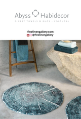 Soft abyss habidecor Fossile bath rug with textured design, plush terry fabric, perfect for adding comfort and style to your bathroom.