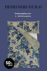 Hirigana Indigo Duvet Cover - Palais Royal Linen Gallery