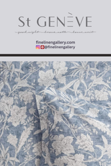St. Geneve Isla Grove duvet cover featuring a botanical pattern in soft, calming colors on smooth fabric.