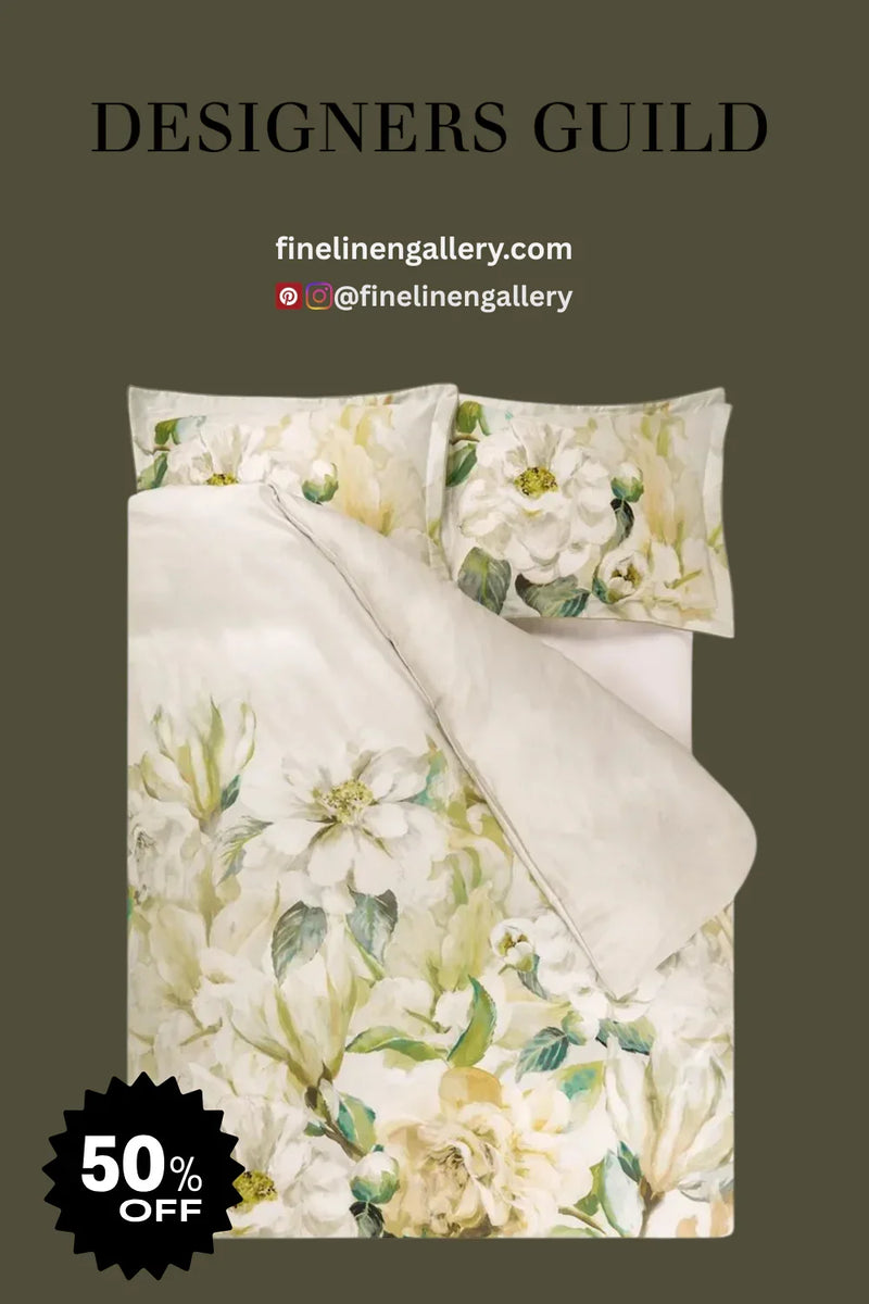 JARDIN BOTANIQUE BIRCH DUVET - Palais Royal Linen Gallery