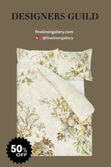 Margaretta Sepia Duvet Cover - Palais Royal Linen Gallery