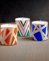 Missoni Home Scented Candle NASTRI 220 g Bicolore 2 Blue diam. 3.3", H 3.5"
