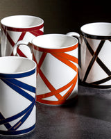 Missoni Home Mug Cup NASTRI in Luxury Box Orange diam. 3", H 3.9", cap. 12.5 oz