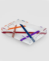 Missoni Home Tray NASTRI MULTICOLOR Medium tray 9.8 x 13.8 in - Palais Royal Linen Gallery