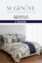 St. Geneve Paloma duvet cover featuring a stylish, soft fabric with a subtle pattern and neutral color for modern bedroom decor.