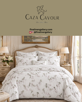 Pollen duvet cover set by Caza Cavour in a botanical-inspired design