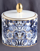 Roberto Cavalli Home Sugar Pot AZULEJOS diam. 3.3", H 3.5"
