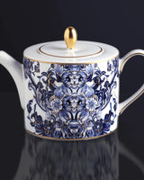 Roberto Cavalli Home Tea Pot or Coffee Pot AZULEJOS diam. 4.75", H 4.5"
