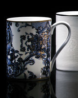 Roberto Cavalli Home Mug Cup AZULEJOS in Luxury Box diam. 2.5", H 3.3", cap. 12.5 oz
