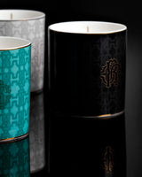 Roberto Cavalli Home Scented Candle MONOGRAM 270 g Gold diam. 3.3", H 3.5" - Palais Royal Linen Gallery