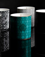 Roberto Cavalli Home Scented Candle MONOGRAM 270 g Gold diam. 3.3", H 3.5" - Palais Royal Linen Gallery