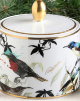 Roberto Cavalli Home Sugar Pot GARDEN'S BIRDS diam. 3.3", H 3.5"
