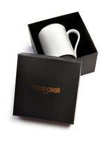 Roberto Cavalli Home Mug Cup LIZARD PLATIN in Luxury Box diam. 2.5", H 3.3", cap. 12.5 oz