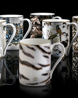 Roberto Cavalli Home Mug Cup TIGER in Luxury Box diam. 2.5", H 3.3", cap. 12.5 oz