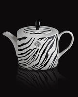 Roberto Cavalli Home Tea Pot or Coffee Pot ZEBRAGE diam. 4.75", H 4.5"