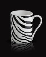 Roberto Cavalli Home Mug Cup ZEBRAGE in Luxury Box diam. 2.5", H 3.3", cap. 12.5 oz