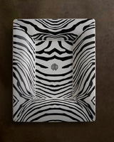 Roberto Cavalli Home Tray ZEBRAGE Rectangular Large 7.75" x 6.3"