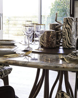 Roberto Cavalli Home High Vase ZEBRAGE diam. 6.3", H 14"