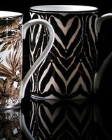 Roberto Cavalli Home Mug Cup ZEBRA in Luxury Box diam. 2.5", H 3.3", cap. 12.5 oz