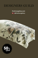 SHANGHAI GARDEN ECRU SHAM - Palais Royal Linen Gallery