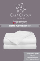 GIOTTO SINGLE AJOUR SATEEN 650 Thread Count - Palais Royal Linen Gallery