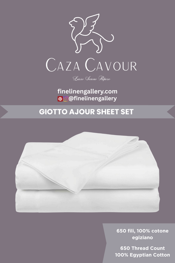 GIOTTO SINGLE AJOUR SATEEN 650 Thread Count