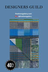 Tasara Cobalt Throw - Palais Royal Linen Gallery