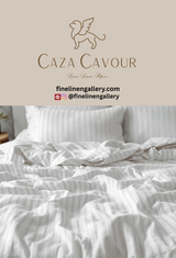 Caza Cavour Bamboo Stripe Duvet Cover Set - Palais Royal Linen Gallery