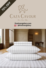 Caza Cavour Bamboo Stripe Sheet Set - Palais Royal Linen Gallery