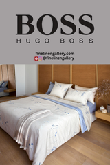 Azure Mist Fitted Sheet - Palais Royal Linen Gallery