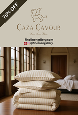 Caza Cavour Bamboo Stripe Duvet Cover Set - Palais Royal Linen Gallery