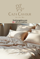 Caza Cavour Bamboo Solid Duvet Cover Set - Palais Royal Linen Gallery