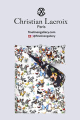 Butterfly Parade Opalin Duvet Cover - Palais Royal Linen Gallery