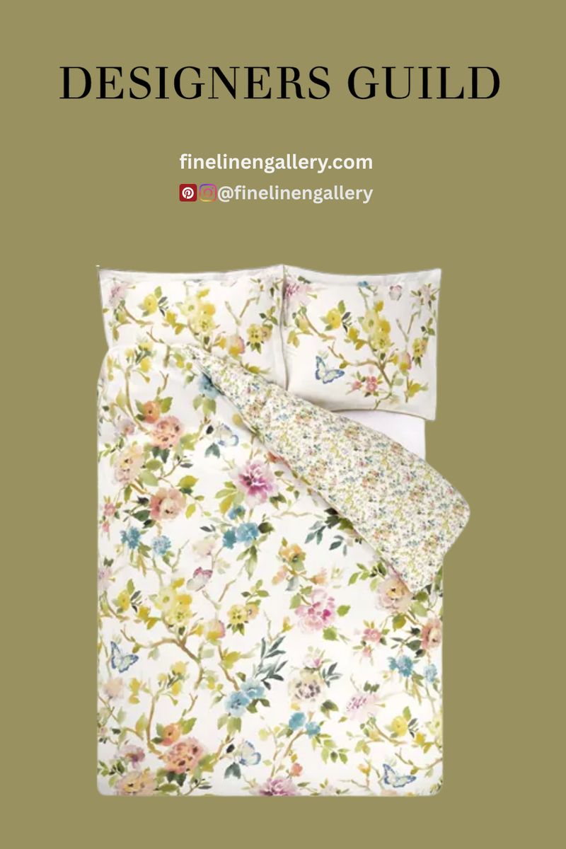 FIORE D'ACQUA PEONY DUVET COVER