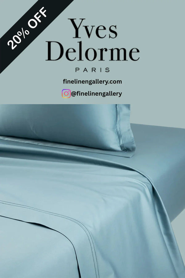 Triomphe Flat Sheet Yves Delorme - Palais Royal Linen Gallery