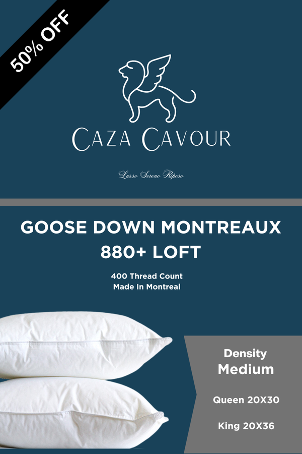 Montreaux 880+ Loft Goose Down Pillow Medium